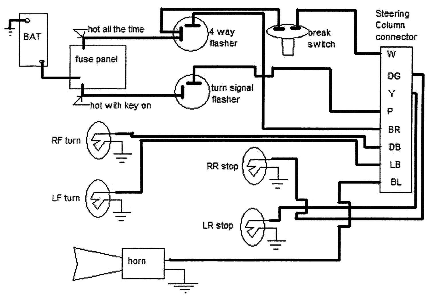 1967 Mustang Turn Signal Switch Wiring Diagram from www.ididitinc.com