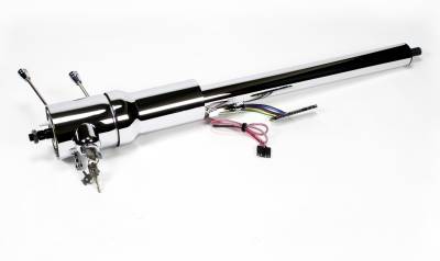 ididit  LLC - 1969-72 Chevelle El Camino Tilt Floor Shift Steering Column with id.CLASSIC Ignition - Chrome