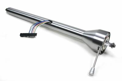 30" Straight Floor Shift Steering Column - Paintable Steel