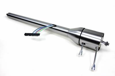 28" Tilt Floor Shift Steering Column - Paintable Steel