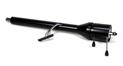 30" Tilt Floor Shift Steering Column - Black Powder Coated