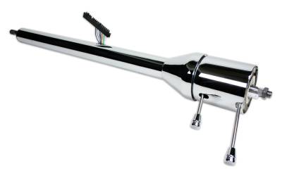 1965.5 - 1969 GM Style Mustang Tilt Floor Shift Steering Column - Chrome