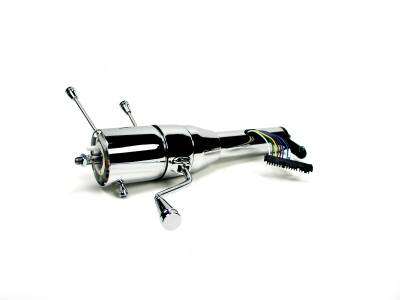 18" Shorty Tilt Column Shift  Steering Column - Paintable Steel