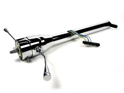 30" Straight Column Shift Steering Column - Paintable Steel