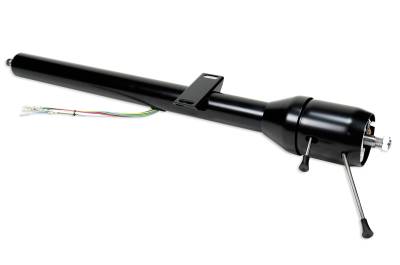 1976-77 Ford Bronco Tilt Floor Shift Ford Shaft Steering Column - Black Powder Coated