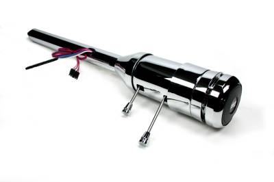 19 1/4" 9-bolt Tilt/Telescoping Floor Shift  Steering Column - Chrome