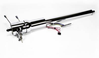 1969-72 Chevelle El Camino Tilt Floor Shift Steering Column with id.CLASSIC Ignition - Chrome