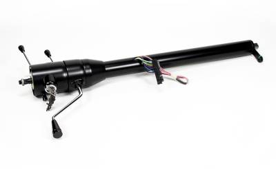 33" Tilt Column Shift Steering Column with id.CLASSIC Ignition - Black Powder Coated