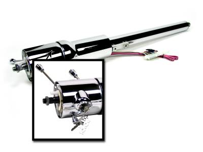 1970-75 Camaro Tilt Floor Shift Steering Column with id.CLASSIC Ignition - Chrome