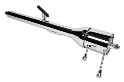 1967-68 Chevelle GTO Tilt Floor Shift Steering Column - Chrome